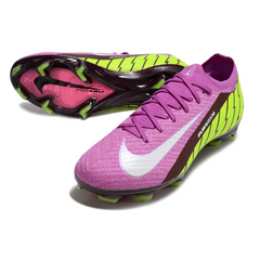 Botas de fútbol Nike Air Zoom Mercurial Vapor 16 Elite FG rosas y verdes