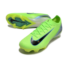 Botas de fútbol Nike Air Zoom Mercurial Vapor 16 Elite FG verde y azul claro