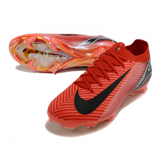 Chuteira Campo Nike Air Zoom Mercurial Vapor 16 Elite FG Vermelha e Preta - VENI Futebol