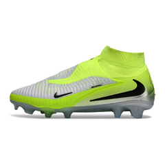 Chuteira Campo Nike Phantom 6 DF Elite Cinza e Verde Claro