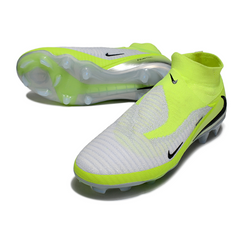 Chuteira Campo Nike Phantom 6 DF Elite Cinza e Verde Claro