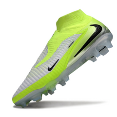Chuteira Campo Nike Phantom 6 DF Elite Cinza e Verde Claro