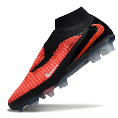 Chuteira Campo Nike Phantom 6 DF Elite Preta e Vermelha