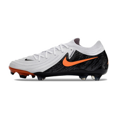 Chuteira Campo Nike Phantom GX2 Elite FG Branca, Preta e Laranja