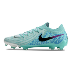 Chuteira Campo Nike Phantom GX2 Elite FG Azul Claro e Preta