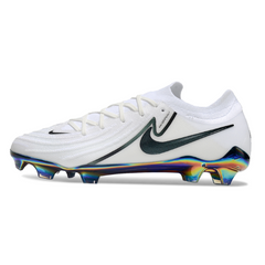 Chuteira Campo Nike Phantom GX2 Elite FG Branca e Verde