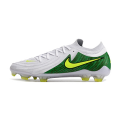 Chuteira Campo Nike Phantom GX2 Elite FG Branca, Verde e Amarela