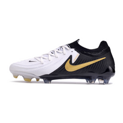 Chuteira Campo Nike Phantom GX2 Elite FG Branca e Preta