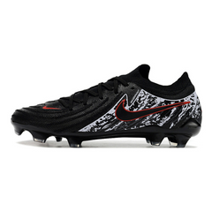 Chuteira Campo Nike Phantom GX2 Elite FG Preta, Branca e Vermelha