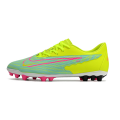 Chuteira Campo Nike Phantom GX Academy AG Amarela, Verde e Rosa