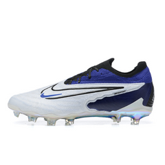 Chuteira Campo Nike Phantom GX Elite DF FG Branca,Azul e Preta