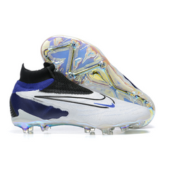 Chuteira Campo Nike Phantom GX Elite DF FG Branca,Azul e Preta - VENI Futebol