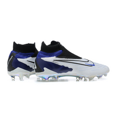 Chuteira Campo Nike Phantom GX Elite DF FG Branca,Azul e Preta - VENI Futebol