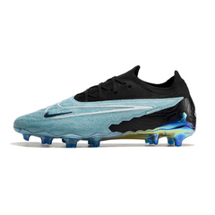 Chuteira Campo Nike Phantom GX Elite FG Azul Claro e Preta