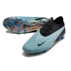 Chuteira Campo Nike Phantom GX Elite FG Azul Claro e Preta - VENI Futebol