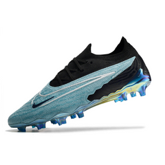 Chuteira Campo Nike Phantom GX Elite FG Azul Claro e Preta - VENI Futebol