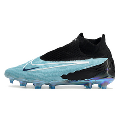 Chuteira Campo Nike Phantom GX Elite DF FG Azul Claro e Preta