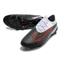 Chuteira Campo Nike Phantom GX Elite FG Preta, Branca e Vermelha - VENI Futebol