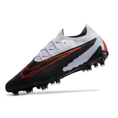 Chuteira Campo Nike Phantom GX Elite FG Preta, Branca e Vermelha - VENI Futebol