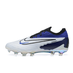 Chuteira Campo Nike Phantom GX Elite FG Branca,Azul e Preta