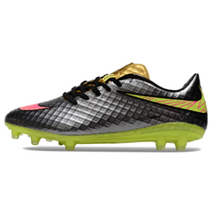 Botas de fútbol Nike Phantom Hypervenom Elite FG en gris, dorado y rosa