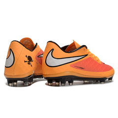 Botas de fútbol Nike Phantom Hypervenom Elite FG naranja y rojo