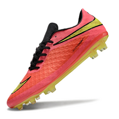 Chuteira Campo Nike Phantom Hypervenom Elite FG Rosa e Verde