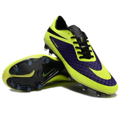 Botas de fútbol Nike Phantom Hypervenom Elite FG verde y morado