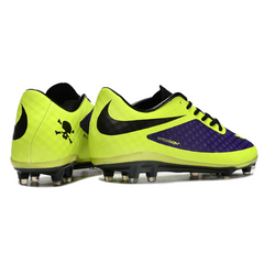 Botas de fútbol Nike Phantom Hypervenom Elite FG verde y morado