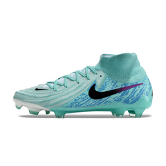 Chuteira Campo Nike Phantom Luna 2 Elite FG Azul Claro e Preta