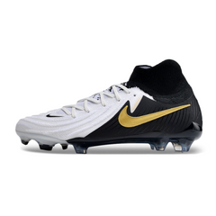 Chuteira Campo Nike Phantom Luna 2 Elite FG Branca e Preta