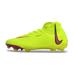 Chuteira Campo Nike Phantom Luna Elite FG Amarela e Rosa