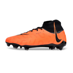 Chuteira Campo Nike Phantom Luna FG Laranja e Preta