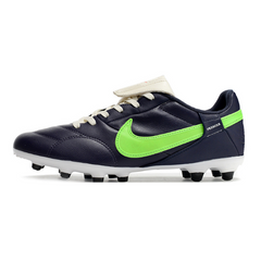 Chuteira Campo Nike Premier 3 FG Azul, Branca e Verde