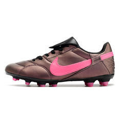 Chuteira Campo Nike Premier 3 FG Bronze e Rosa