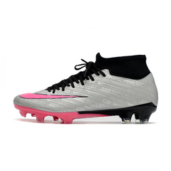 Chuteira Campo Nike Zoom Mercurial Superfly 9 Academy FG Cinza e Rosa - VENI Futebol