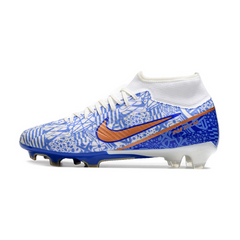 Chuteira Campo Nike Zoom Mercurial Superfly 9 Academy FG Azul CR7 Pack - VENI Futebol