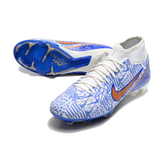 Chuteira Campo Nike Zoom Mercurial Superfly 9 Academy FG Azul CR7 Pack - VENI Futebol