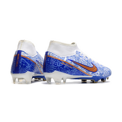 Chuteira Campo Nike Zoom Mercurial Superfly 9 Academy FG Azul CR7 Pack - VENI Futebol