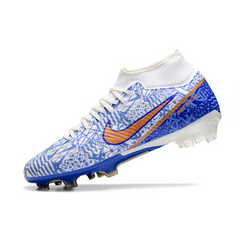 Chuteira Campo Nike Zoom Mercurial Superfly 9 Academy FG Azul CR7 Pack - VENI Futebol