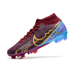 Chuteira Campo Nike Zoom Mercurial Superfly 9 Academy FG Mbappe Roxa Pack - VENI Futebol