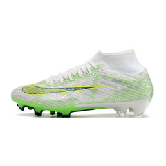 Chuteira Campo Nike Zoom Mercurial Superfly 9 Academy FG Prata e Verde - VENI Futebol