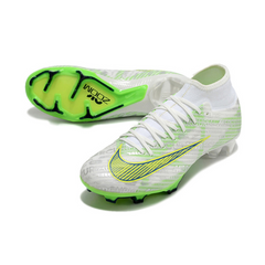 Chuteira Campo Nike Zoom Mercurial Superfly 9 Academy FG Prata e Verde - VENI Futebol