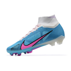 Chuteira Campo Nike Zoom Mercurial Superfly 9 Elite FG Azul e Rosa - VENI Futebol