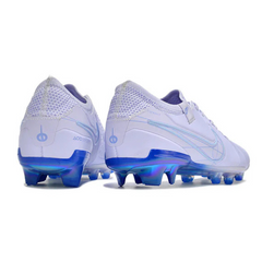 Botas de fútbol Nike Tiempo 10 Legend Elite FG blancas y azules