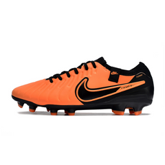 Chuteira Campo Nike Tiempo 10 Legend Elite FG Laranja e Preta