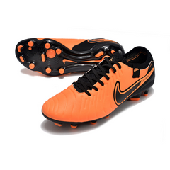 Chuteira Campo Nike Tiempo 10 Legend Elite FG Laranja e Preta - VENI Futebol