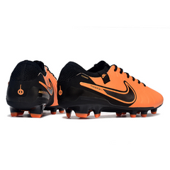 Chuteira Campo Nike Tiempo 10 Legend Elite FG Laranja e Preta - VENI Futebol