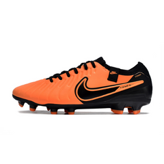 Chuteira Campo Nike Tiempo 10 Legend Elite FG Laranja e Preta