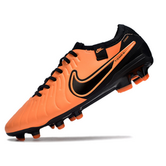 Chuteira Campo Nike Tiempo 10 Legend Elite FG Laranja e Preta - VENI Futebol